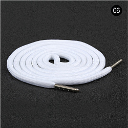 Cordón de poliéster con cordón, para accesorios de ropa, blanco, 1300x5mm