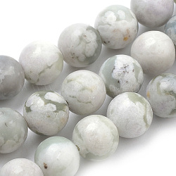 Fili di perline di giada naturale, tondo, 6mm, Foro: 1 mm, circa 62pcs/filo, 15.7 pollice