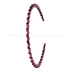 Accessoires de bande de cheveux ondulés en résine, rouge violet pâle, 150x127x5mm