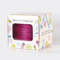 Nylon Thread, Medium Violet Red, 1.5mm, about 49.21 yards(45m)/roll