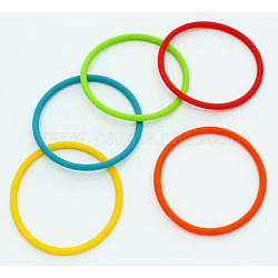Mélange de bracelet en caoutchouc, couleurs assorties, environ 4 mm d'épaisseur, 6 cm diamètre intérieur