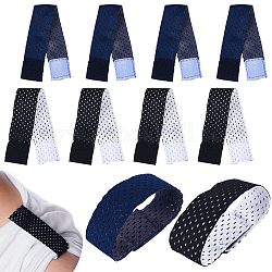 Craspire 8 pièces 2 couleurs bandes de manches en jersey en tissu, cravates de football softball, couleur mixte, 190x25x1mm, 4 pcs / couleur