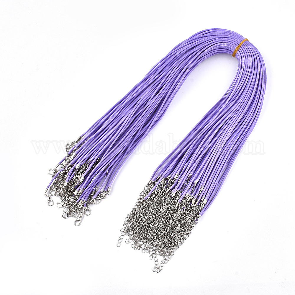 Wholesale Waxed Cord Necklace Making