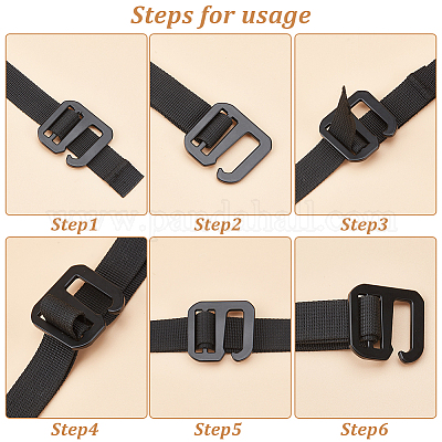 Webbing Buckle Clip Strap Backpack Bag Nylon Quick Release Security  Accessories
