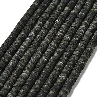 Natürliche kambaba Jaspisperlenstränge&nbsp;G-P575-B13-6x1mm-1