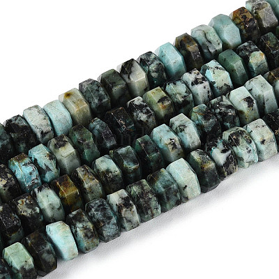 Бусы натуральная африканская бирюза (яшма)&nbsp;G-N357-14A-06-1