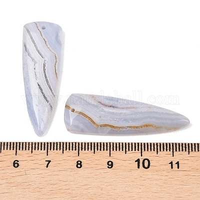 Натуральный голубой агат шнурка подвески&nbsp;G-K381-23A-1