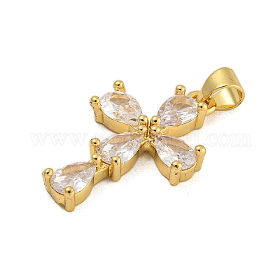Стойки обшивки латунь микро проложить Циркон подвеску KK-C074-57G-02-1