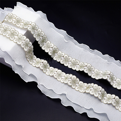3 Yards Polyester-Spitzenband&nbsp;OCOR-GA0002-90B-1
