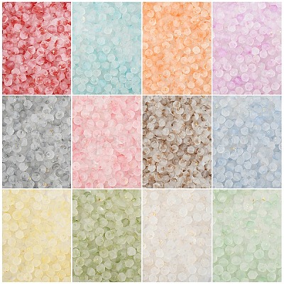 50 г матовых стеклянных бусин&nbsp;FGLA-YW0001-03A-1