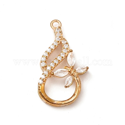 Латунь со стеклянными подвесками k9 KK-B071-09G-02-1