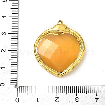 Messing Glas-Anhänger&nbsp;GL-CBA4231-01C-G-1