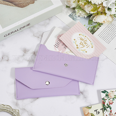 Кошельки из искусственной кожи с кнопками из сплава&nbsp;AJEW-WH20059-54B-1