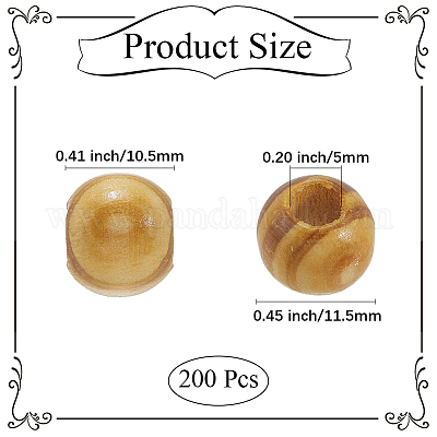 Бусы из сосны&nbsp;WOOD-PA0001-03B-1