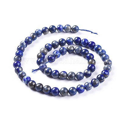 Natürlicher Lapislazuli Perlenstränge&nbsp;G-J385-F01-A-1