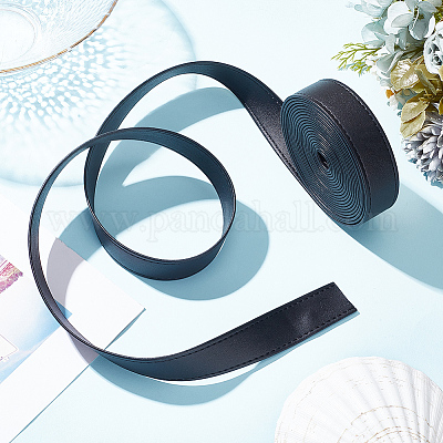 Плоский шнур из искусственной кожи 4м.&nbsp;LC-WH0011-03B-01-1