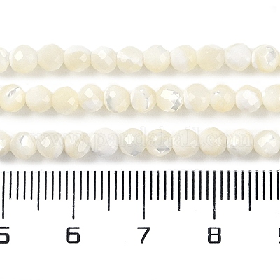 Нити бусин из ракушек&nbsp;SSHEL-E571-38-4mm-1