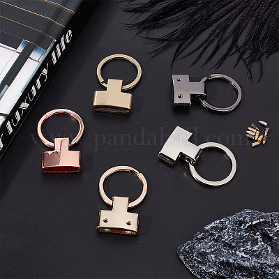 Key Fob Hardware Key Fob Keychain Wristlet Split Ring for Bag