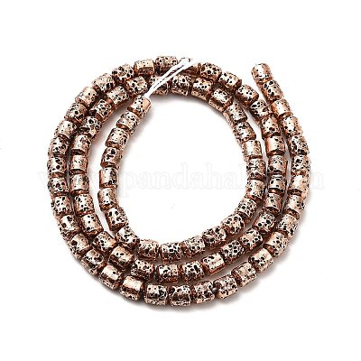 Гальванические бусины из натуральной лавы&nbsp;G-G984-04R-1