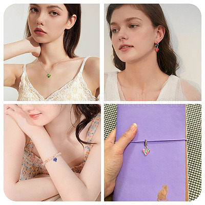 39шт 13 цвета подвески из полимерной глины ручной работы&nbsp;CLAY-TA0001-91-1