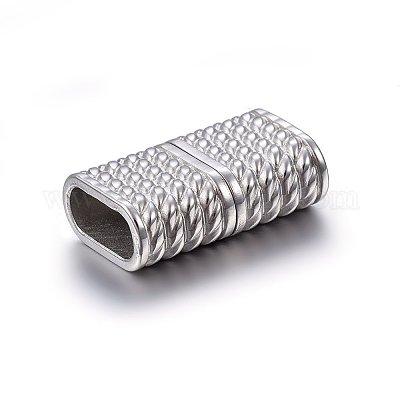 Wholesale 304 Stainless Steel Magnetic Clasps with Glue-in Ends 