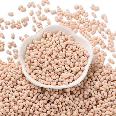 Прорезиненный стеклянный бисер&nbsp;SEED-Z003-01G-1