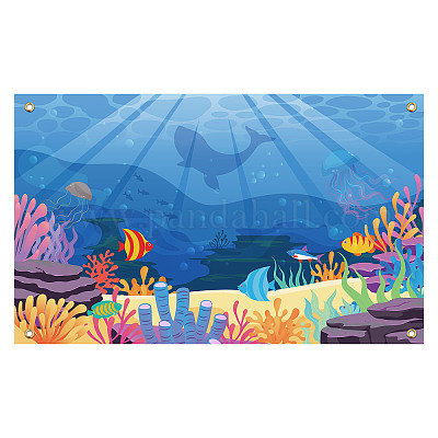 Under Sea Polyester Underwater World Ocean Theme Party Decoration