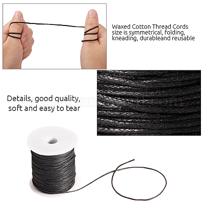 100 Pcs Necklace Cord With Clasp,waxed Necklace Cord Cotton Rope Cord  Necklace For Pendant,imitation Leather Necklace Cord For Jewellery  Making,neckla