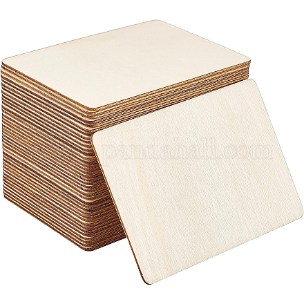 Benecreat 40 pz pezzi di legno non finiti personalizzati WOOD-BC0001-07-1