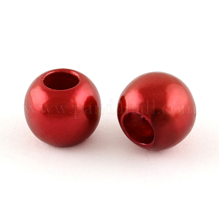 Perle europee di plastica imitazione perla in abs MACR-R530-12mm-A60-1