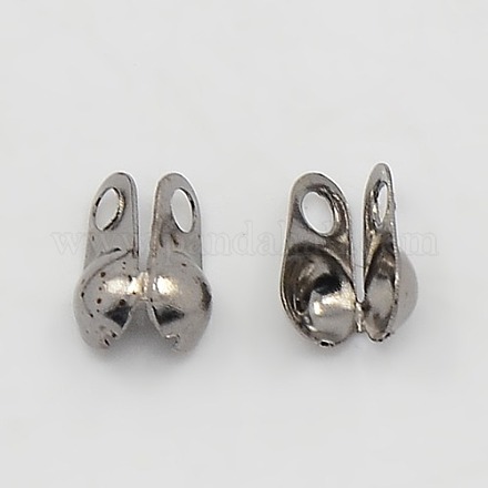 Iron Bead Tips Knot Covers E687Y-B-1