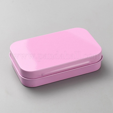 Железные шкатулки для хранения украшений с откидной крышкой CON-WH20008-09B-1