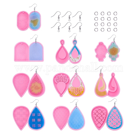 Kits de fabrication de boucles d'oreilles pendantes bricolage craftdady DIY-CD0001-30-1