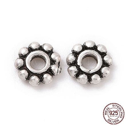 925 Sterling Silver Bead Caps STER-D036-20AS-02-1