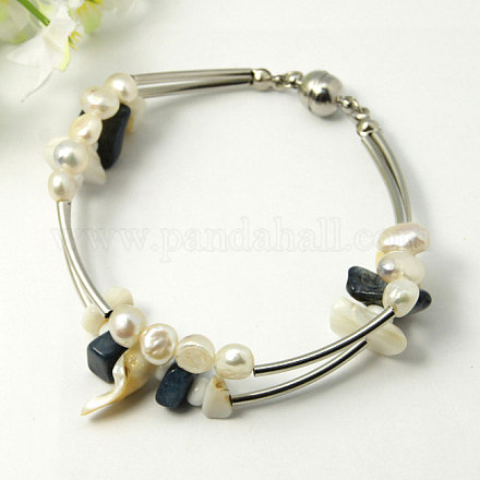 Fashion Shell Bracelets BJEW-PJB152-1