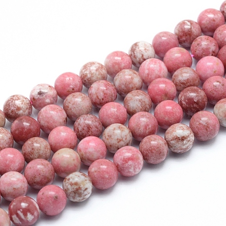 Natural Rhodonite Beads Strands G-G823-06-10mm-1