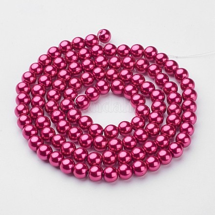Glass Pearl Beads Strands HY-8D-B37-1
