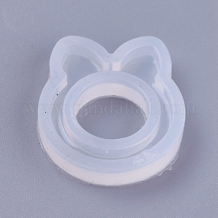 Transparente diy ring silikonformen DIY-WH0128-07B-1