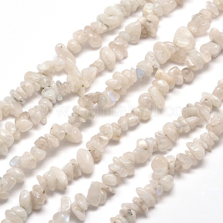 Brins de perles de pierre de lune arc-en-ciel naturel G-M205-62-1