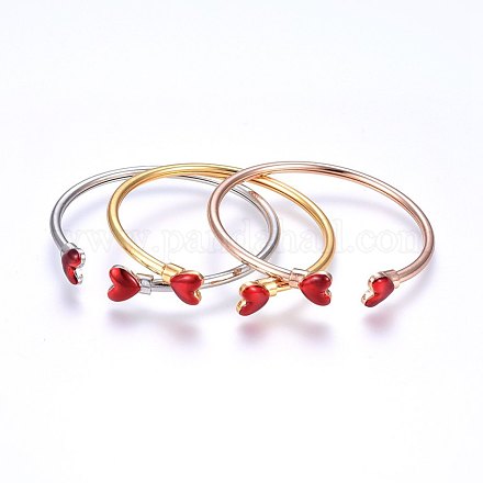 304 Stainless Steel Cuff Bangles Sets BJEW-P226-01-1