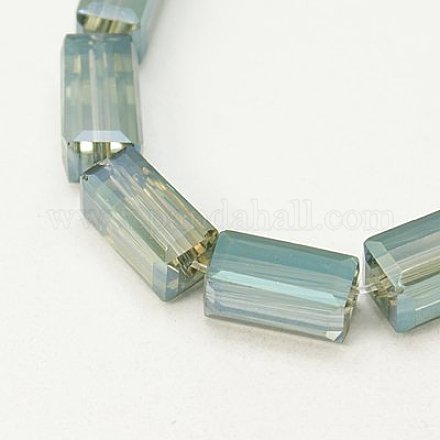 Perles en verre electroplate EGLA-J023-12x6mm-WLS10-1