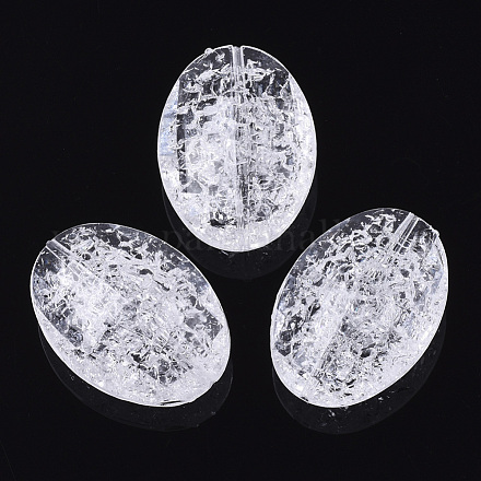 Abalorios de acrílico transparentes crepitar CACR-N003-33-1