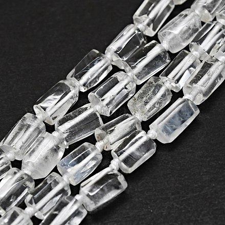 Granos de cristal de cuarzo natural hebras G-O170-137-1