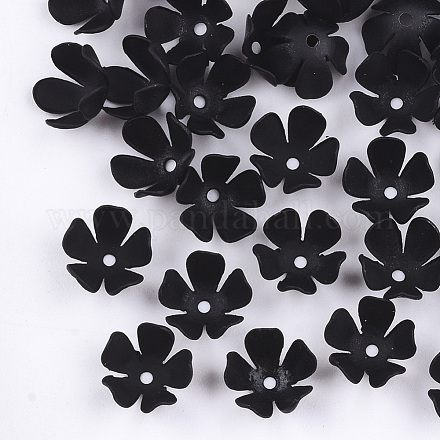 Spray Painted Eco-Friendly Iron Bead Caps IFIN-T009-08A-1