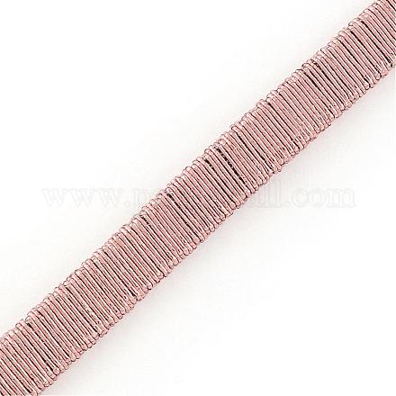 平らなメタリック糸  中に鉄線を使って  ロージーブラウン  8~9mm  25ヤード/バンドルに関する MCOR-S003-9mm-14-1