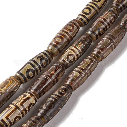 Stile tibetano perline dzi fili G-A024-01L-1