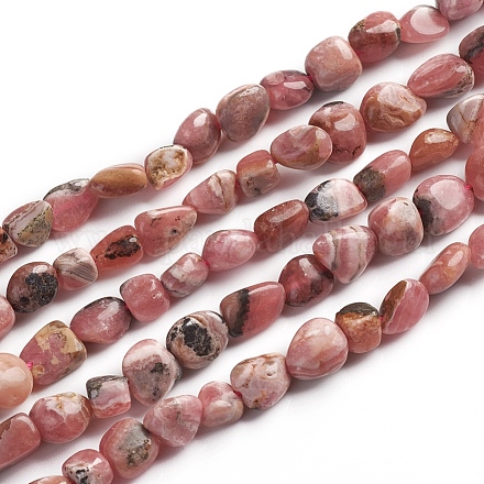Chapelets de perles en rhodonite naturelle G-D0002-B23-1