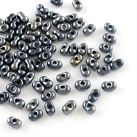 Perles de rocaille tchèques SEED-R014-3x6-P607-1