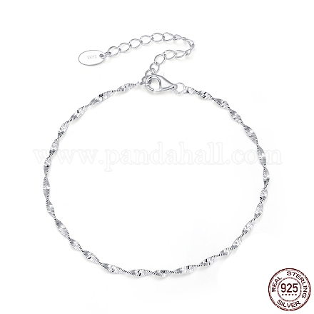 925 Singapurketten-Halskette aus Sterlingsilber für Damen STER-H108-02G-1