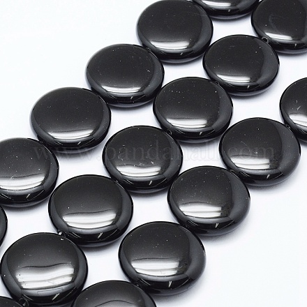Brins de perles d'onyx noir naturel G-E469-09-3mm-1